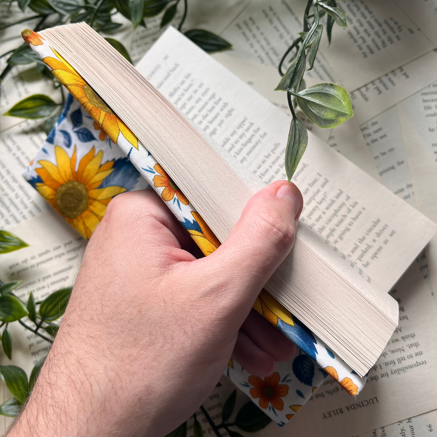 Sunflower Fabric Dust Jacket