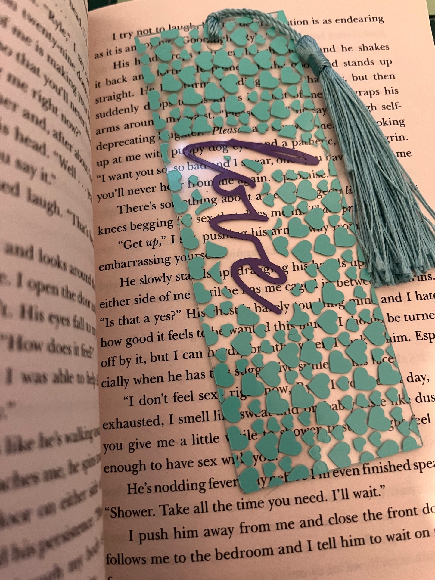 Love Acrylic Bookmark