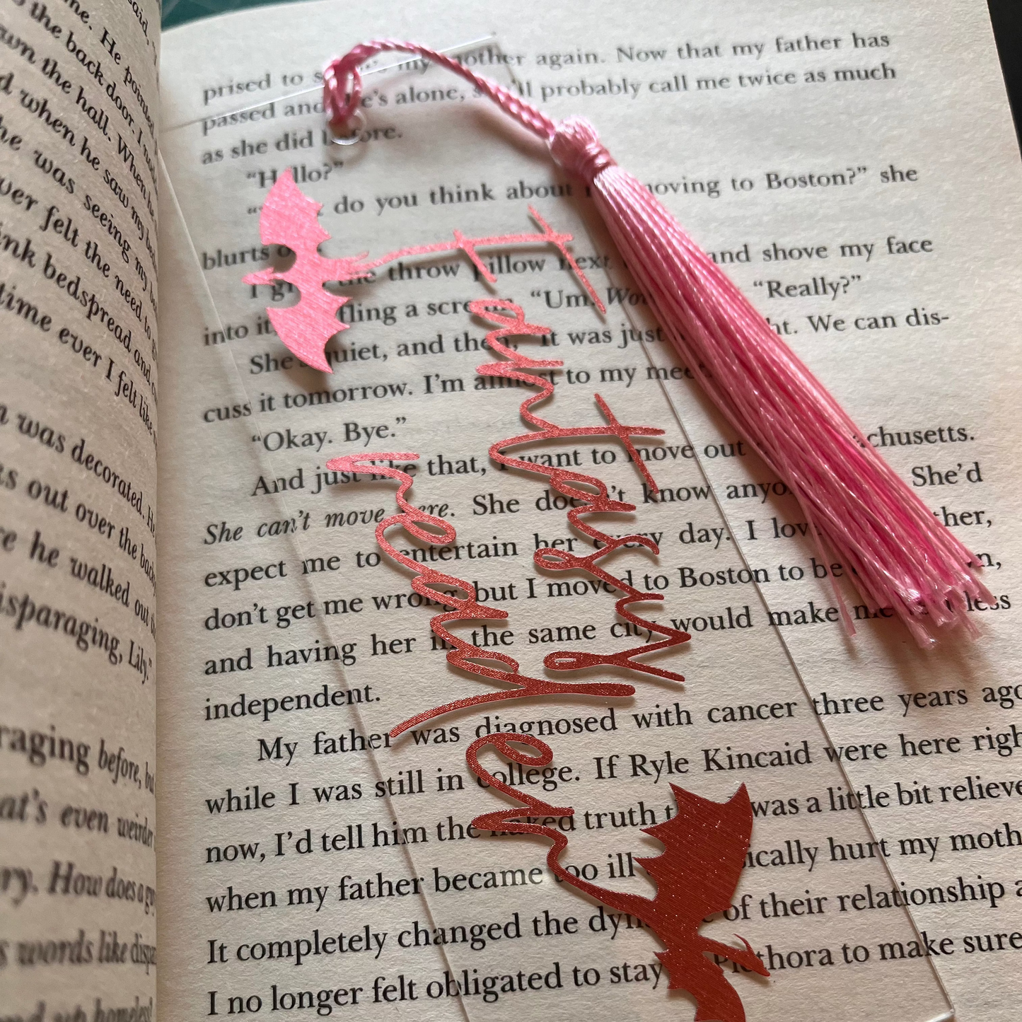 Fantasy Reader Acrylic Bookmark