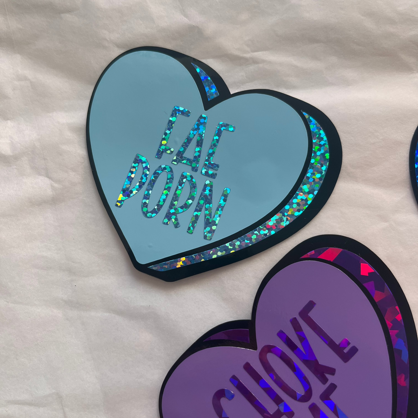 Fae Porn Heart - Vinyl Decal
