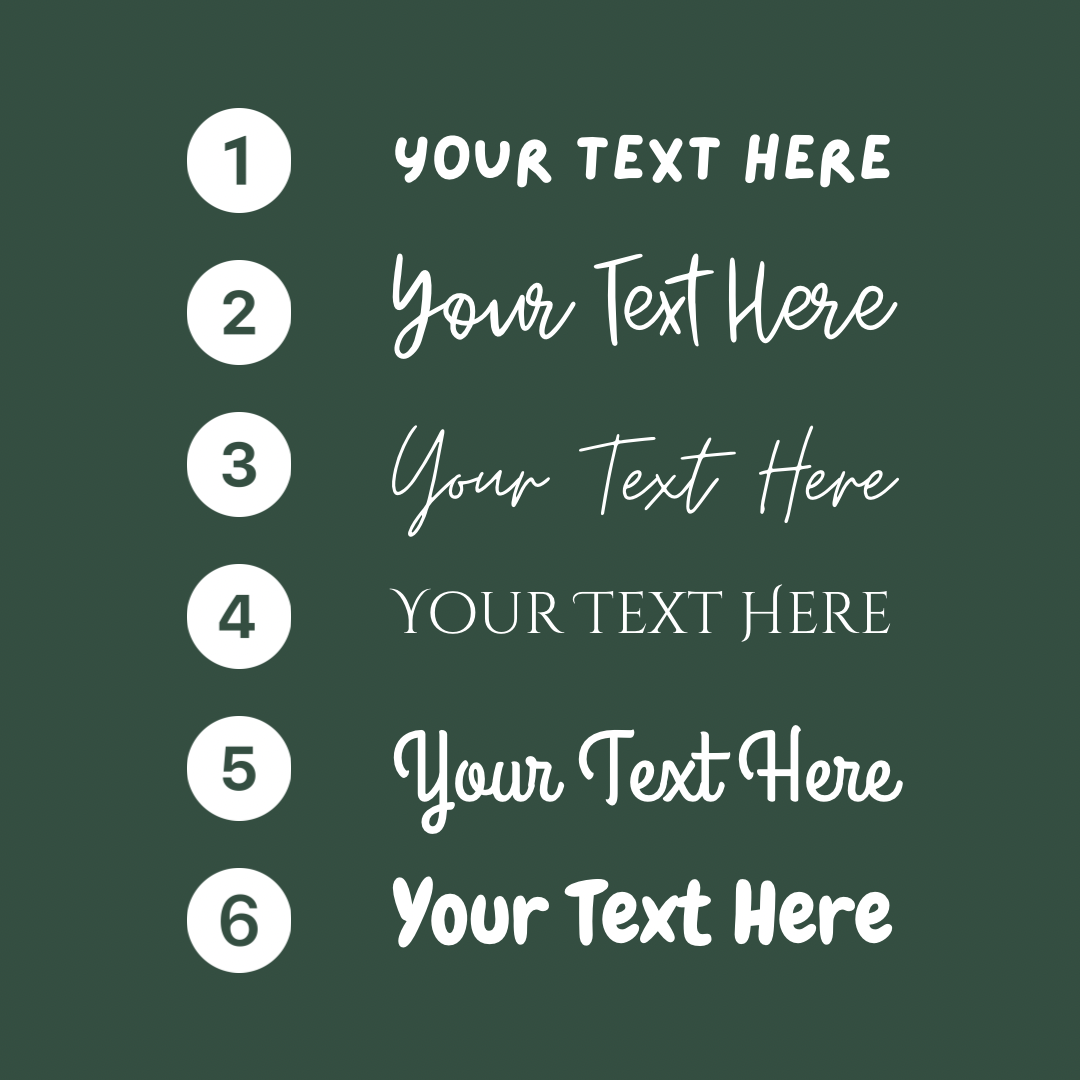 Custom Text Decal