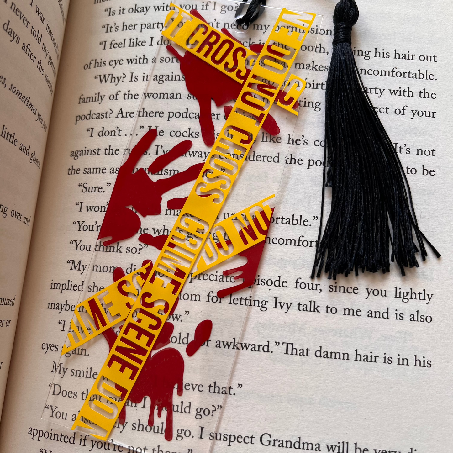 Bloody Crime Scene Bookmark
