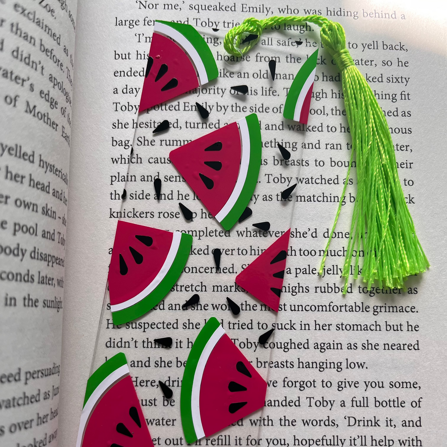 Watermelon Acrylic Bookmark