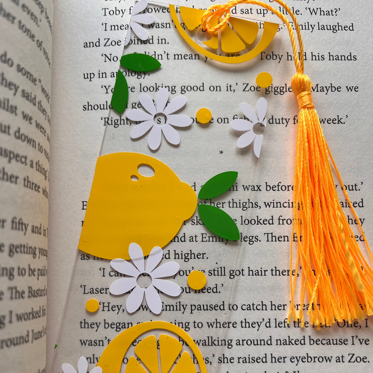 Lemons Acrylic Bookmark