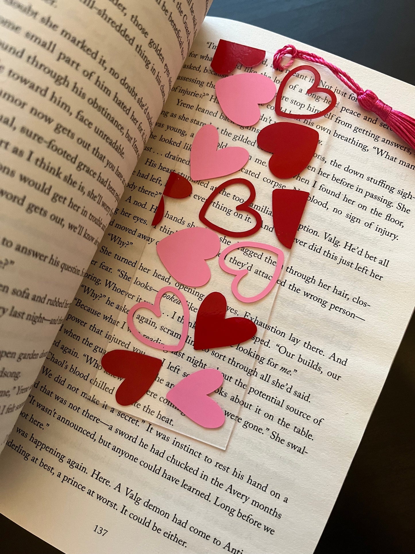 Hearts Bookmark