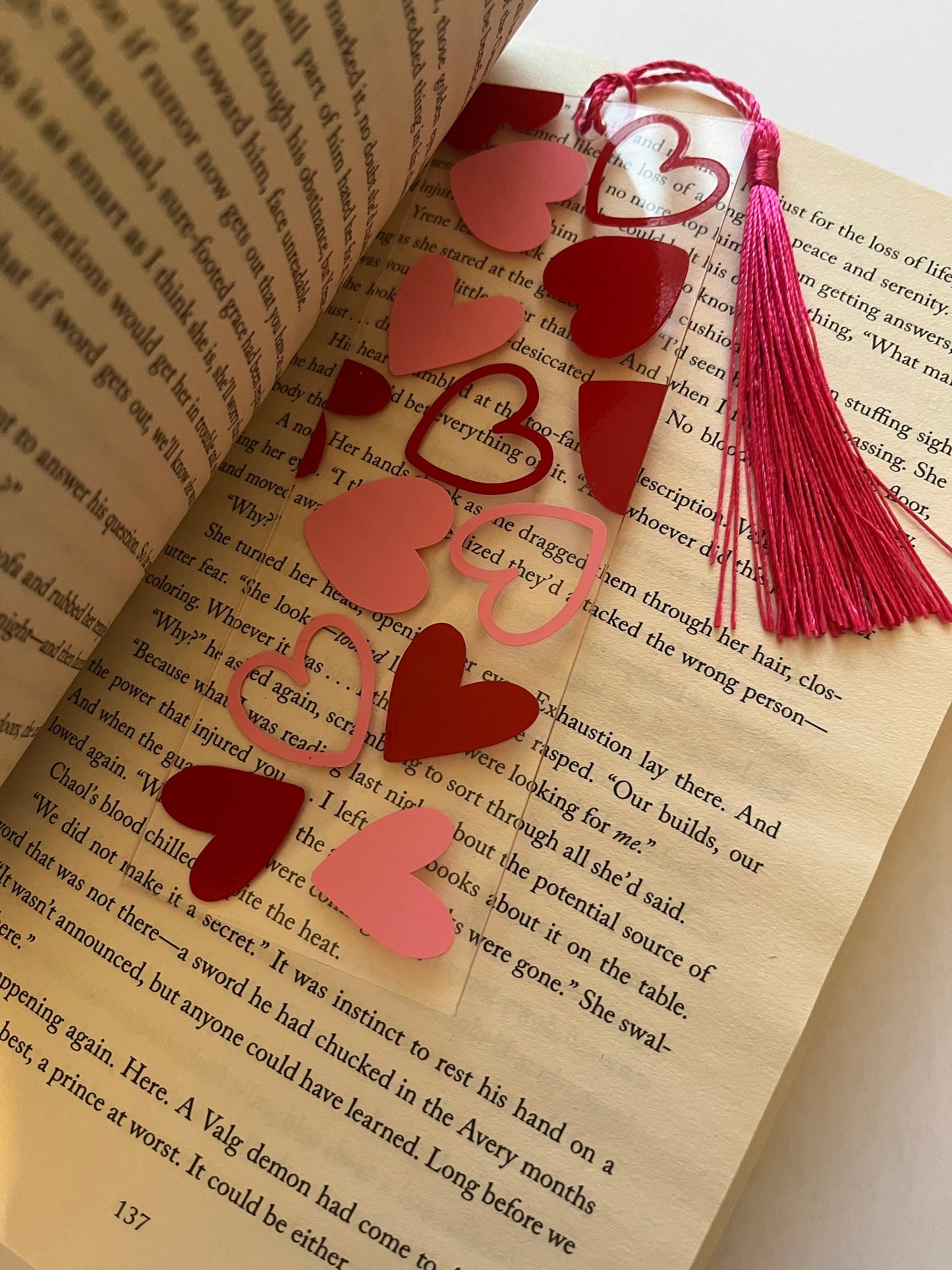 Hearts Bookmark