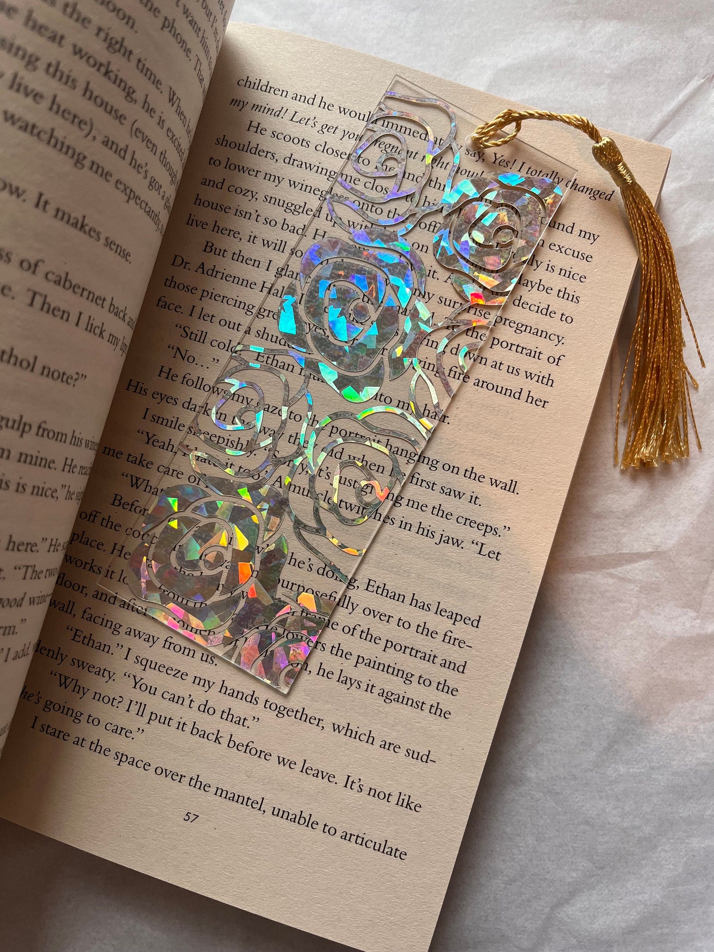 Roses Acrylic Bookmark