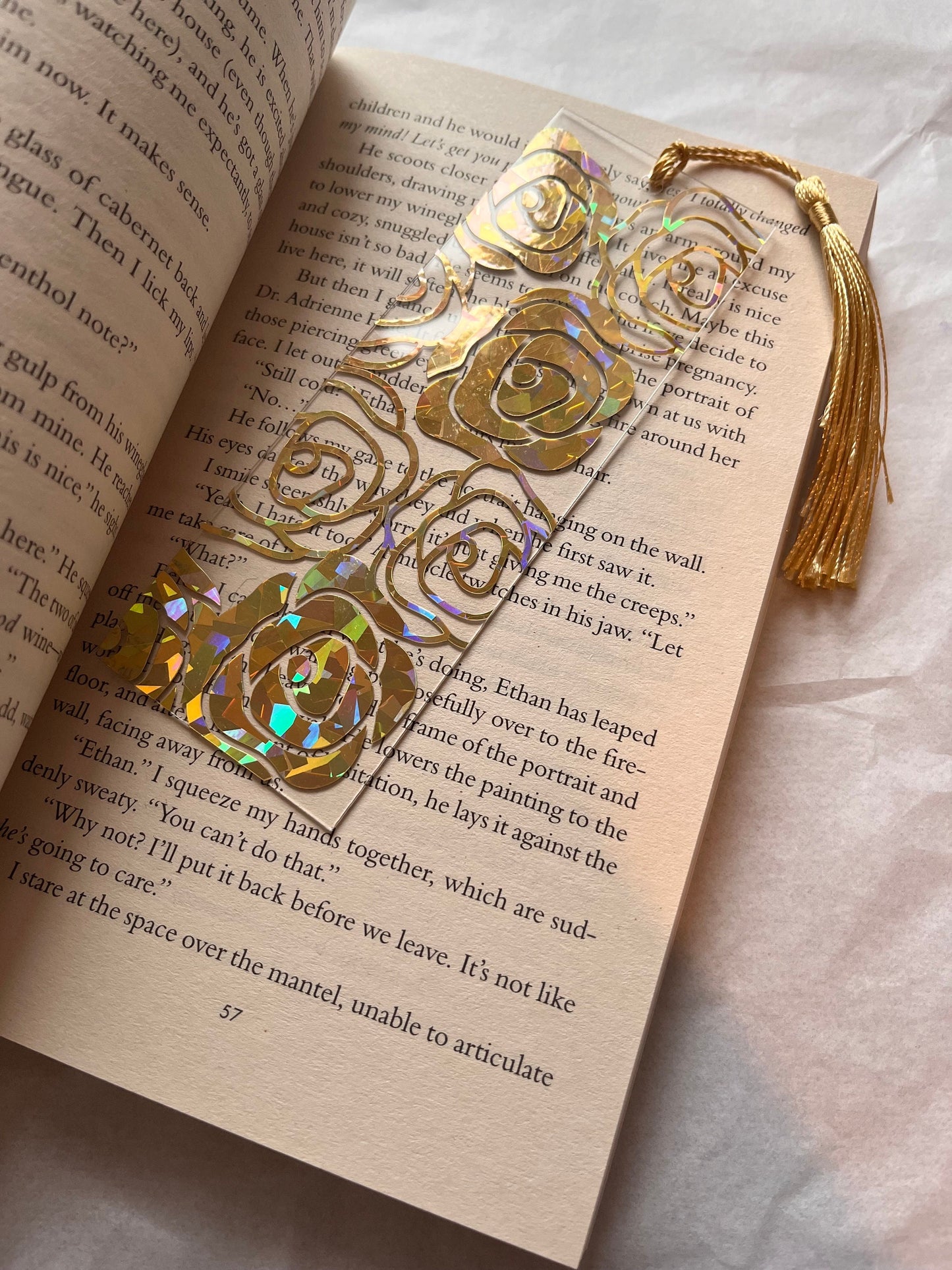 Roses Acrylic Bookmark