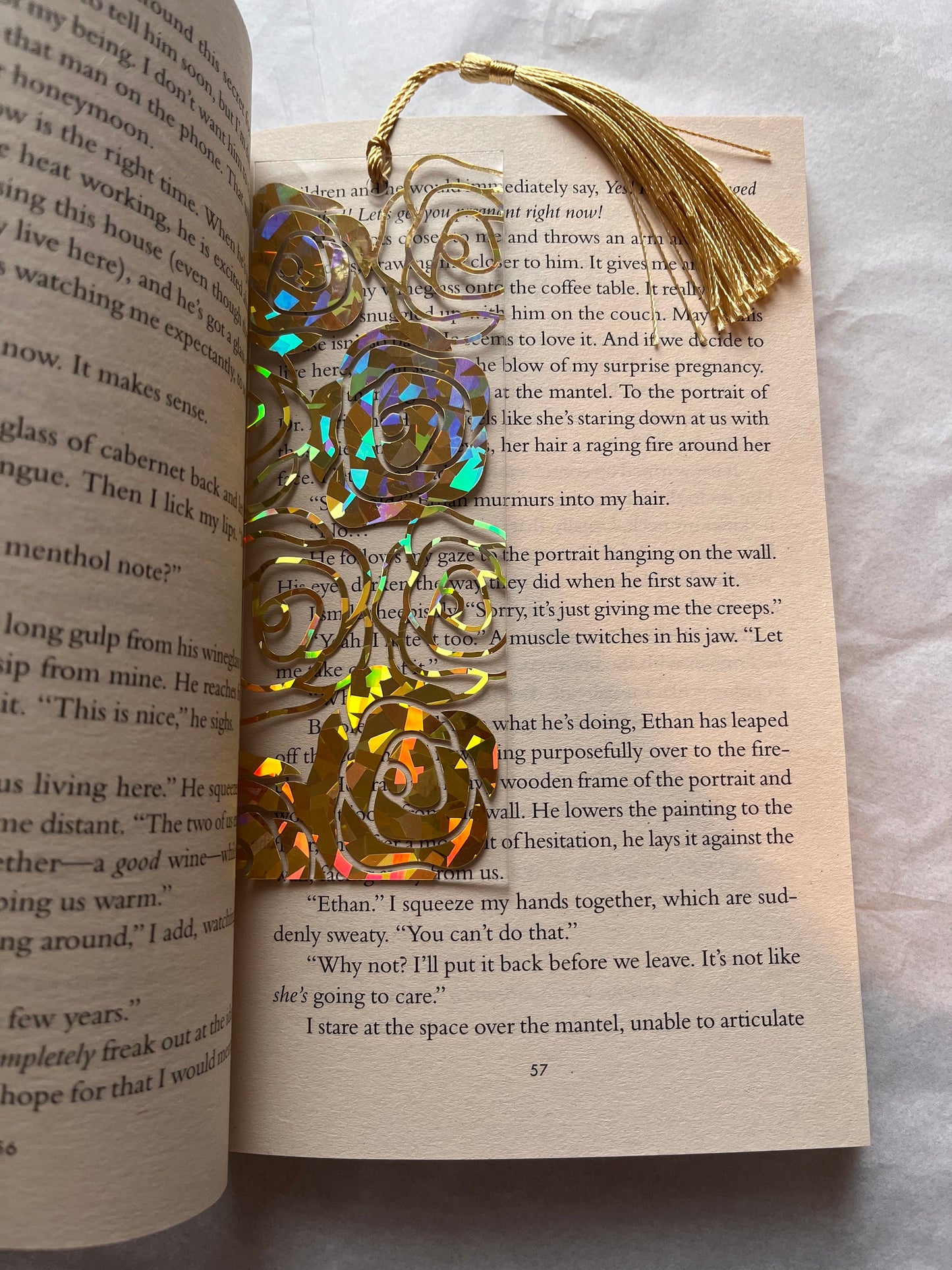 Roses Acrylic Bookmark