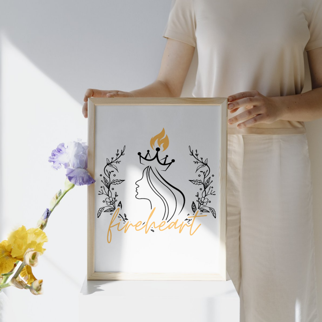Fireheart Digital Art Print