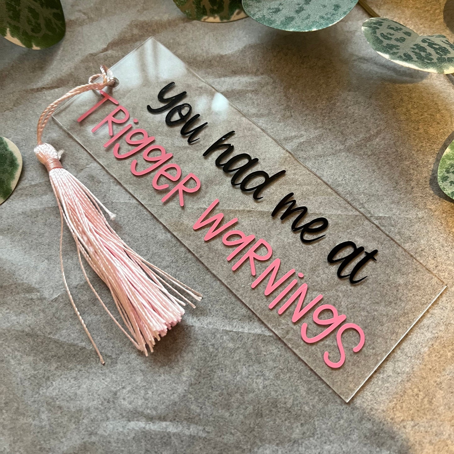 Trigger Warnings bookmark