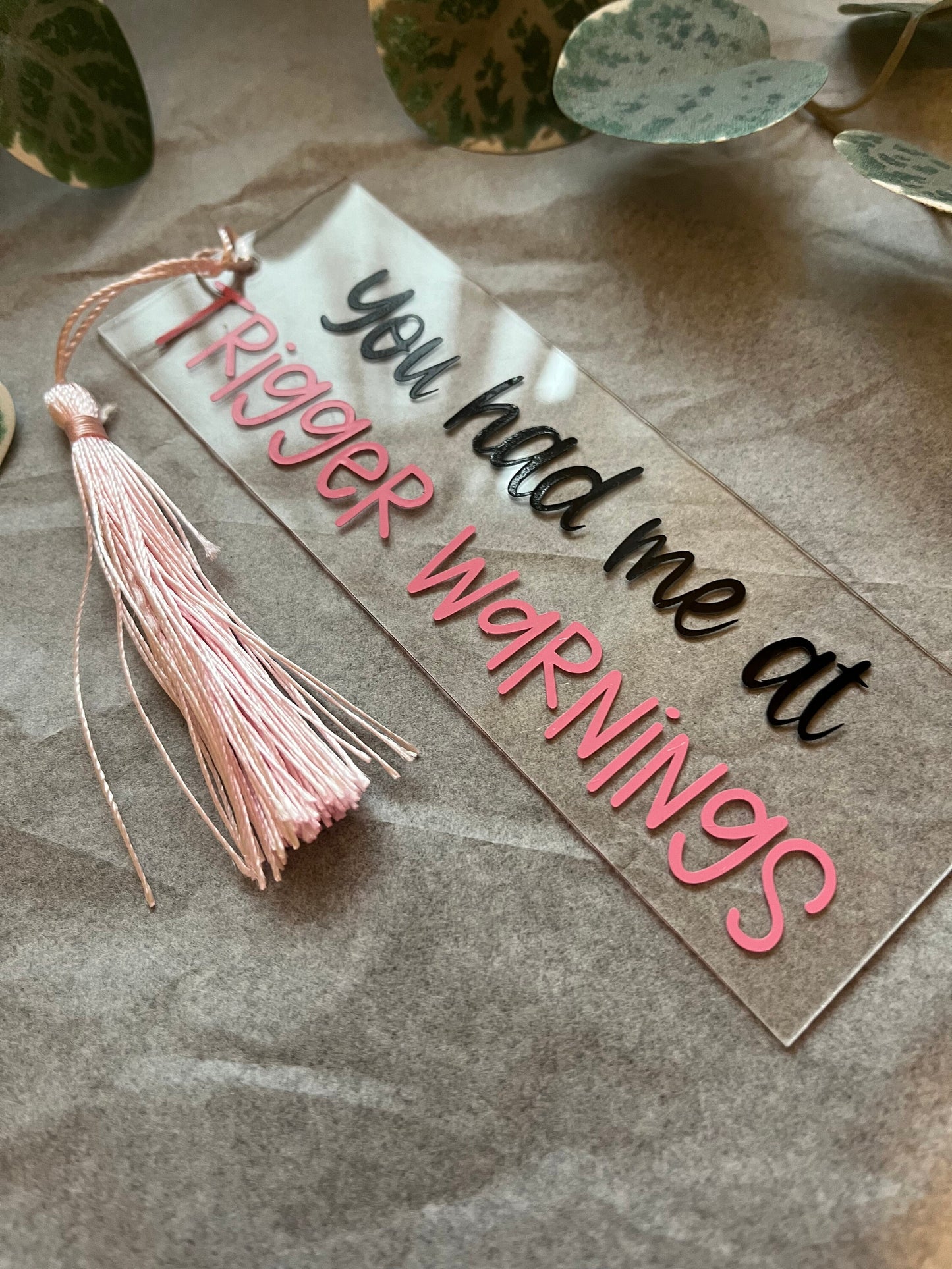Trigger Warnings bookmark