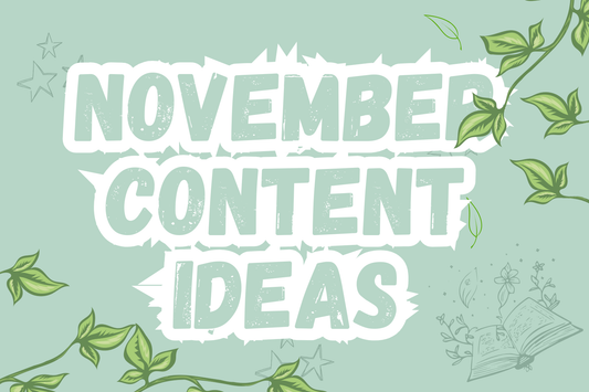 Welcome in November.... Content Ideas