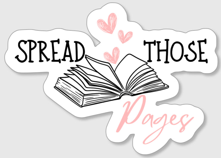 Spread Those Pages Vinyl Sticker