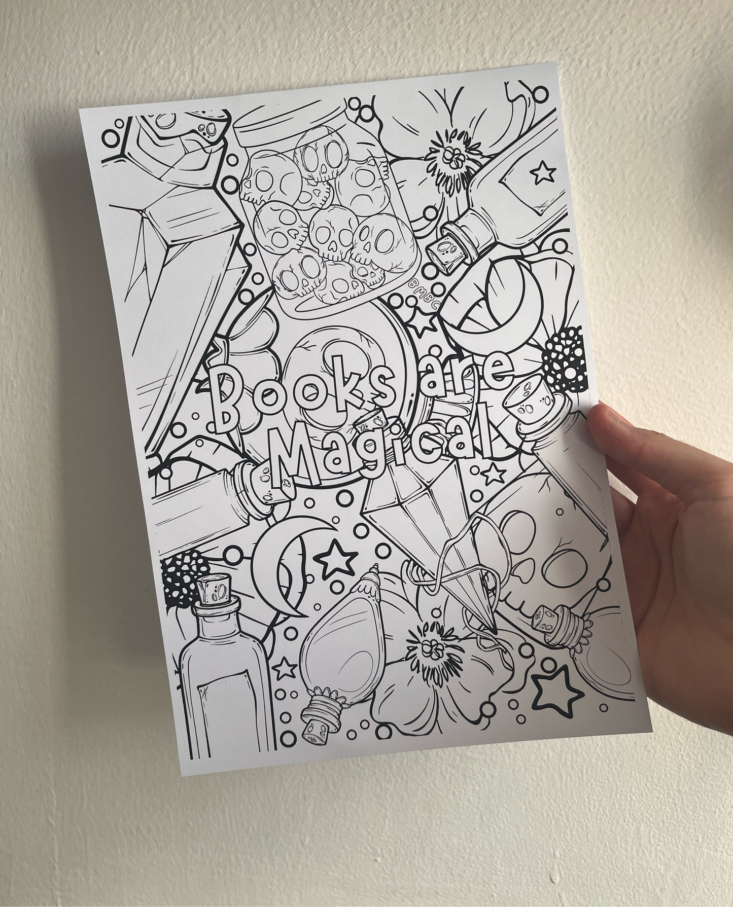 Books Are Magical Colouring Sheet