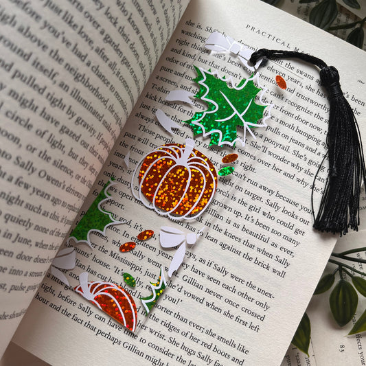 Cute Autumn Acrylic Bookmark