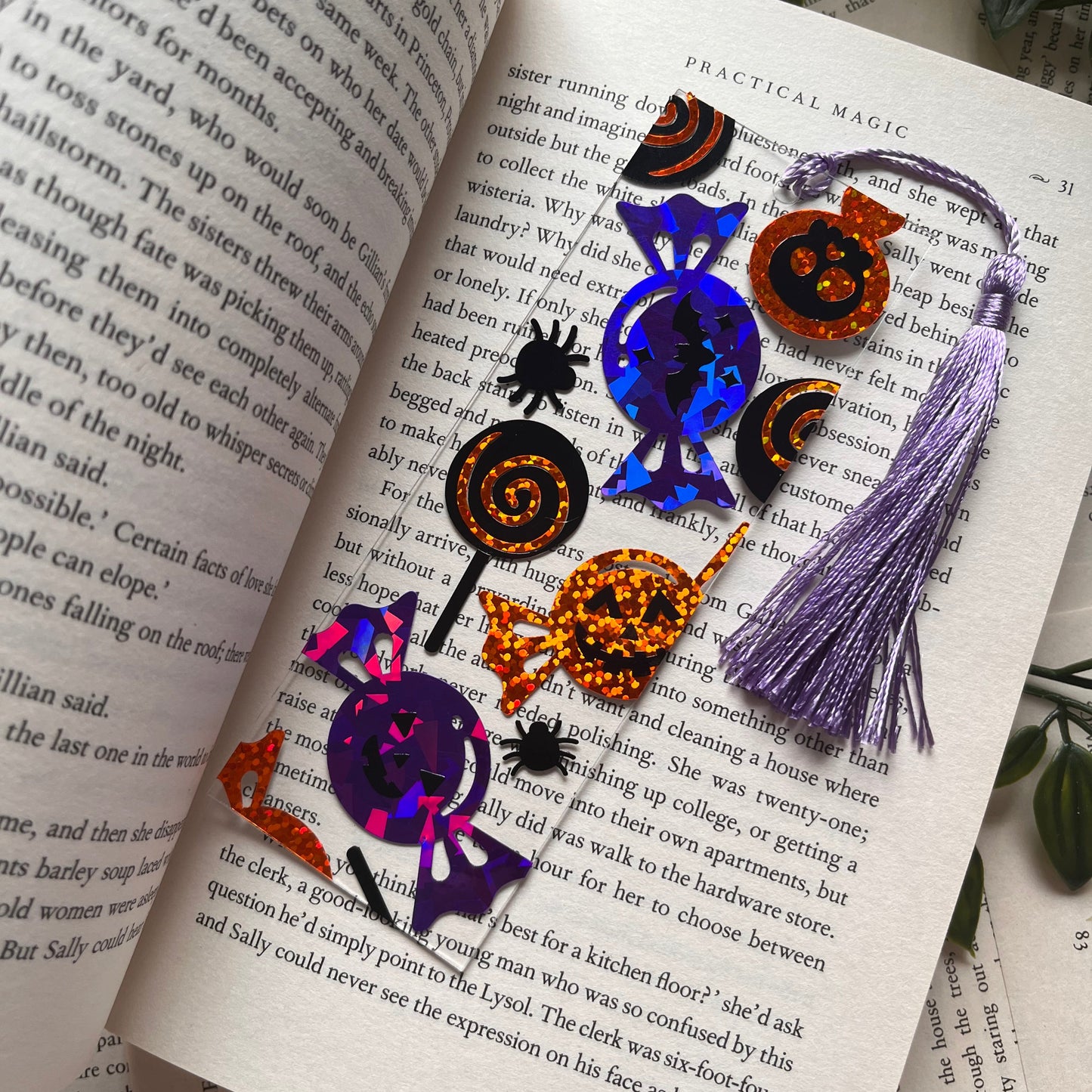 Halloween Candy Acrylic Bookmark