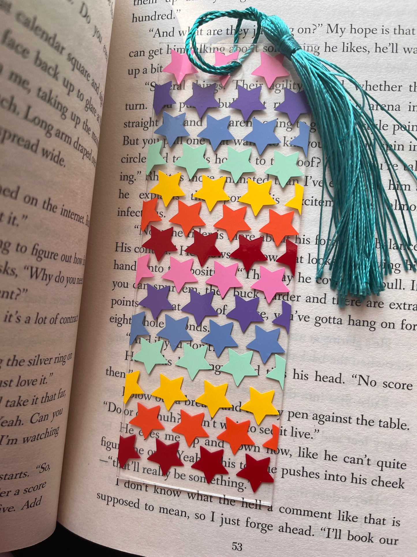 Rainbow Stars Bookmark