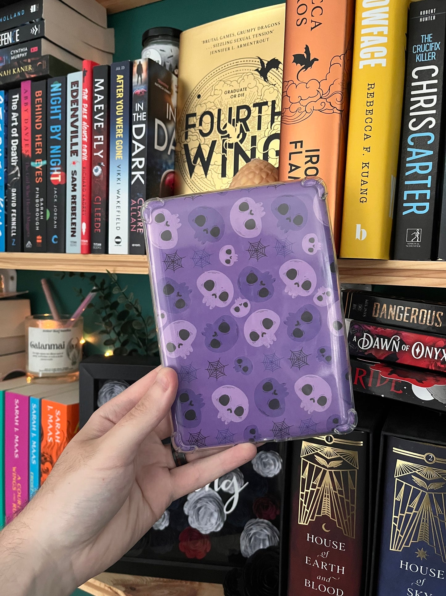 Purple Skull Kindle Insert