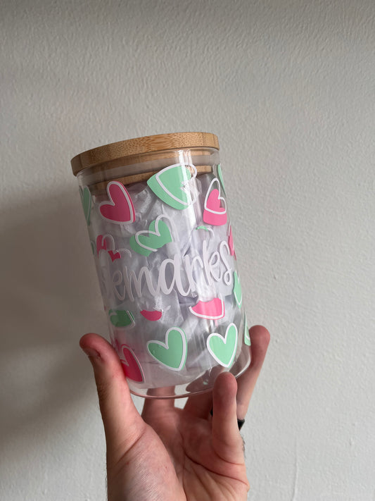 Bookmark Jar- Hearts