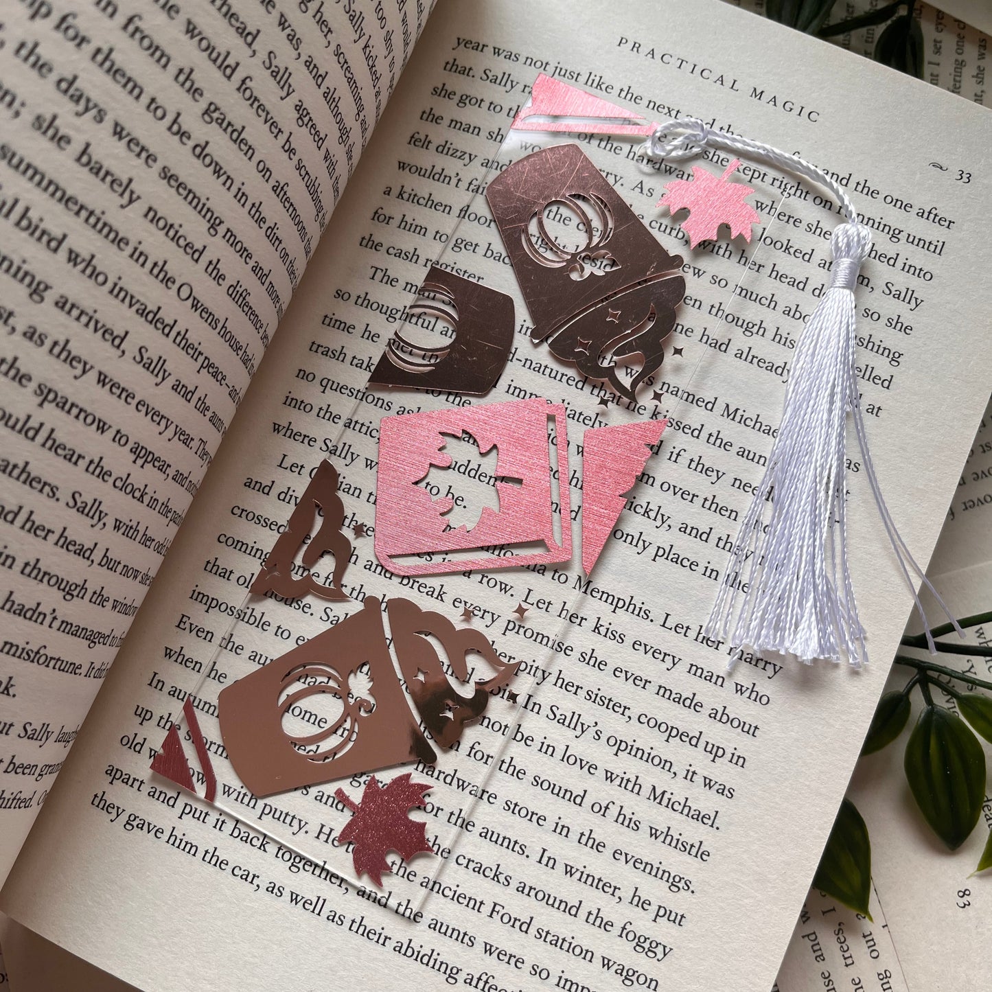 Pumpkin Spice Acrylic Bookmark