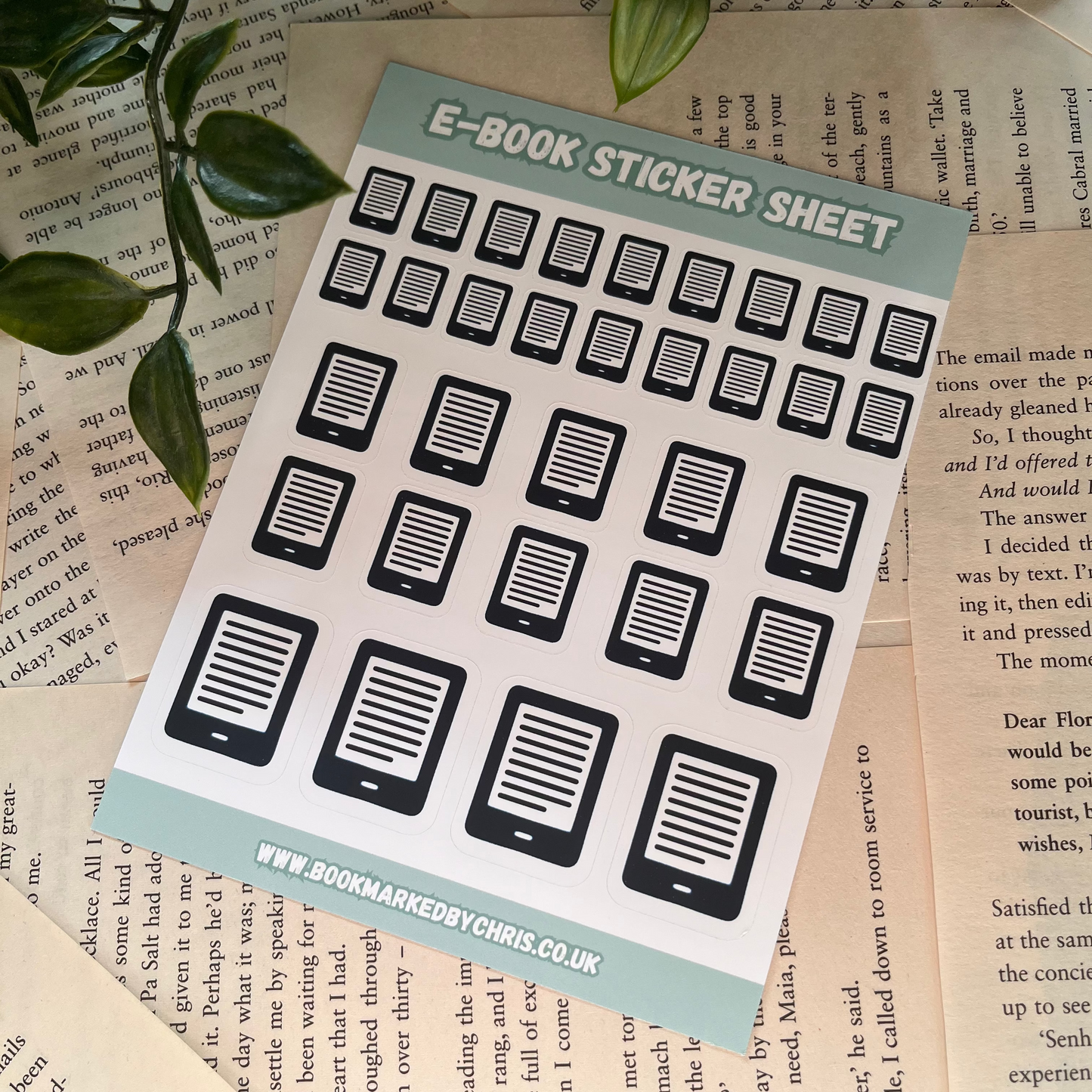 E-Book Sticker Sheet