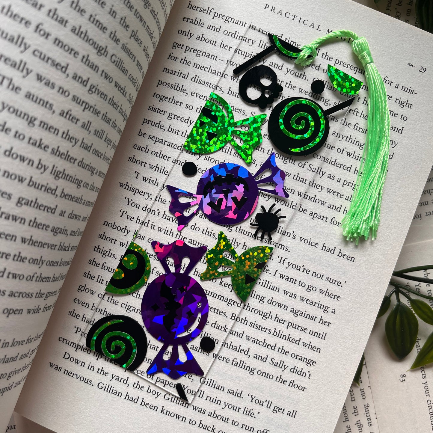Halloween Candy Acrylic Bookmark