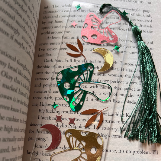 Mushroom Acrylic Bookmark