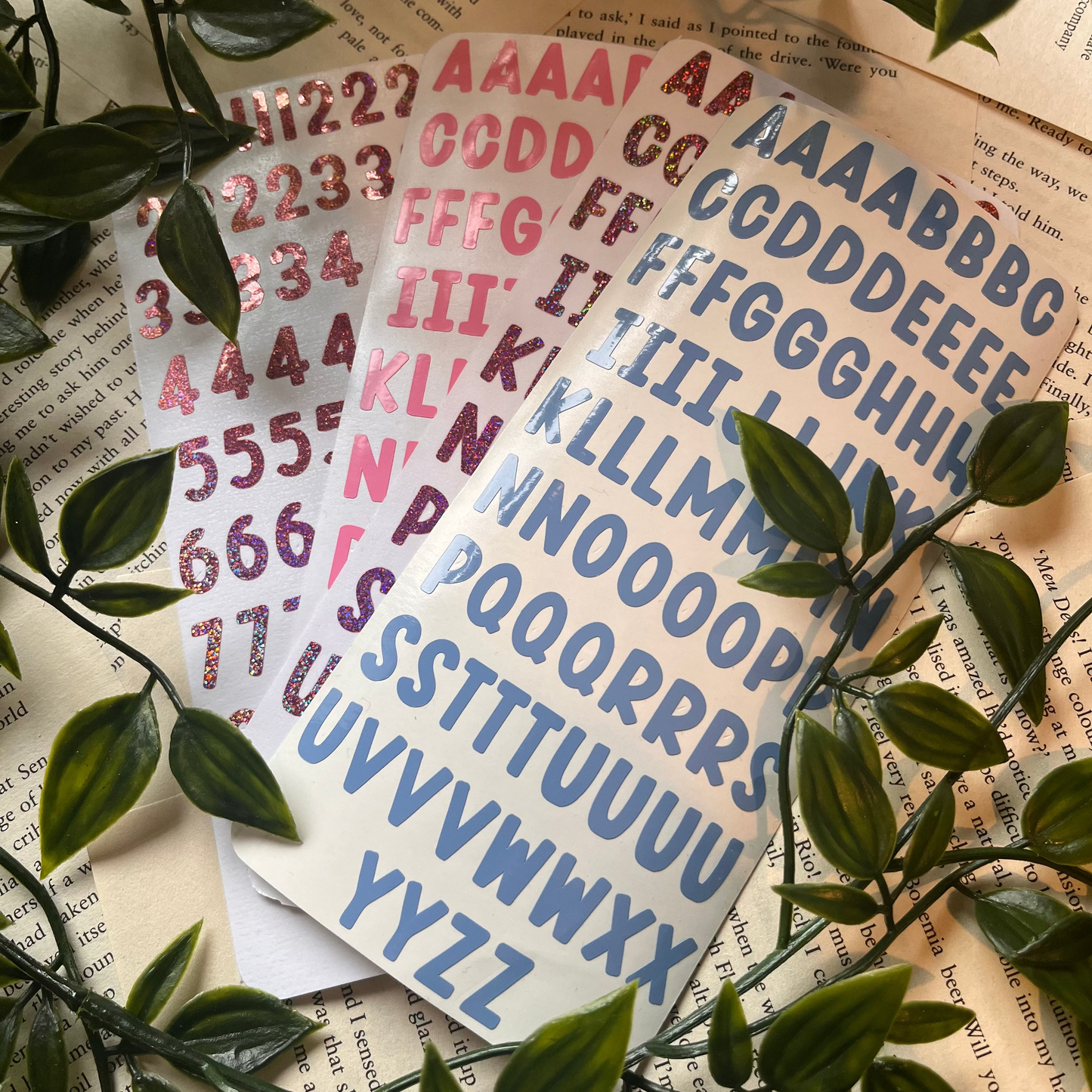 Alphabet Journal Stickers