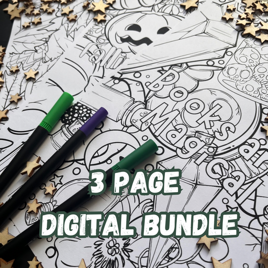 Autumnal Bundle Colouring Pages (Digital Download)