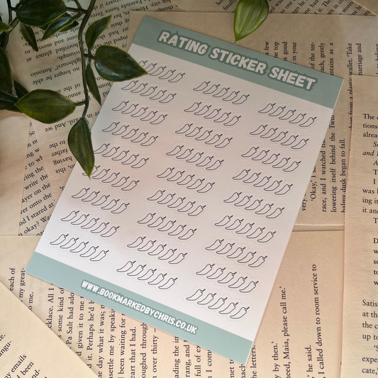 Spice Rating Sticker Sheet