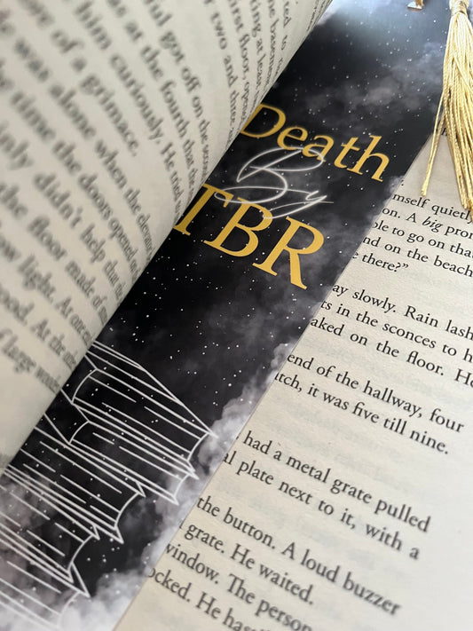 Death by TBR Bookmark