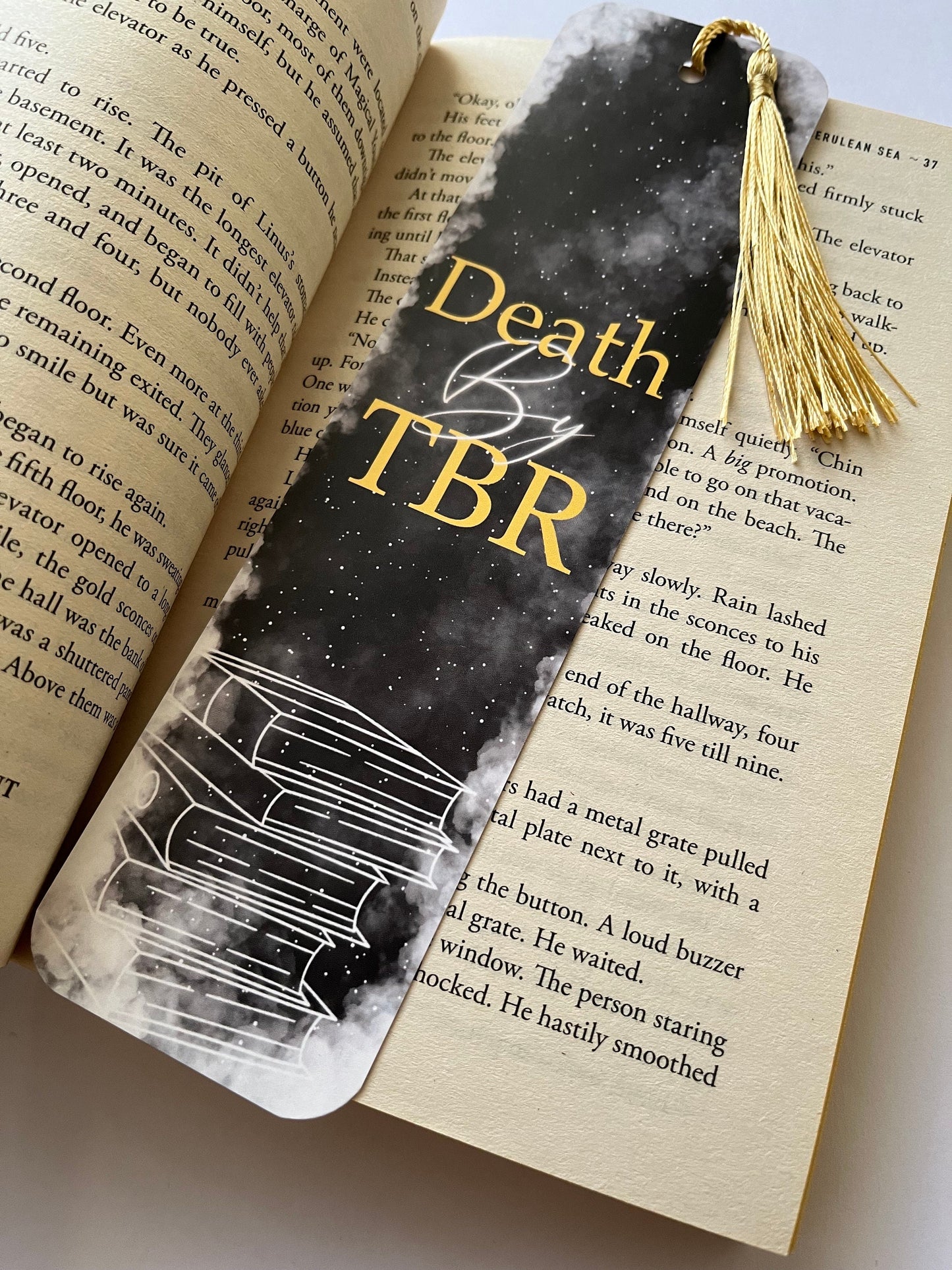 Death by TBR Bookmark