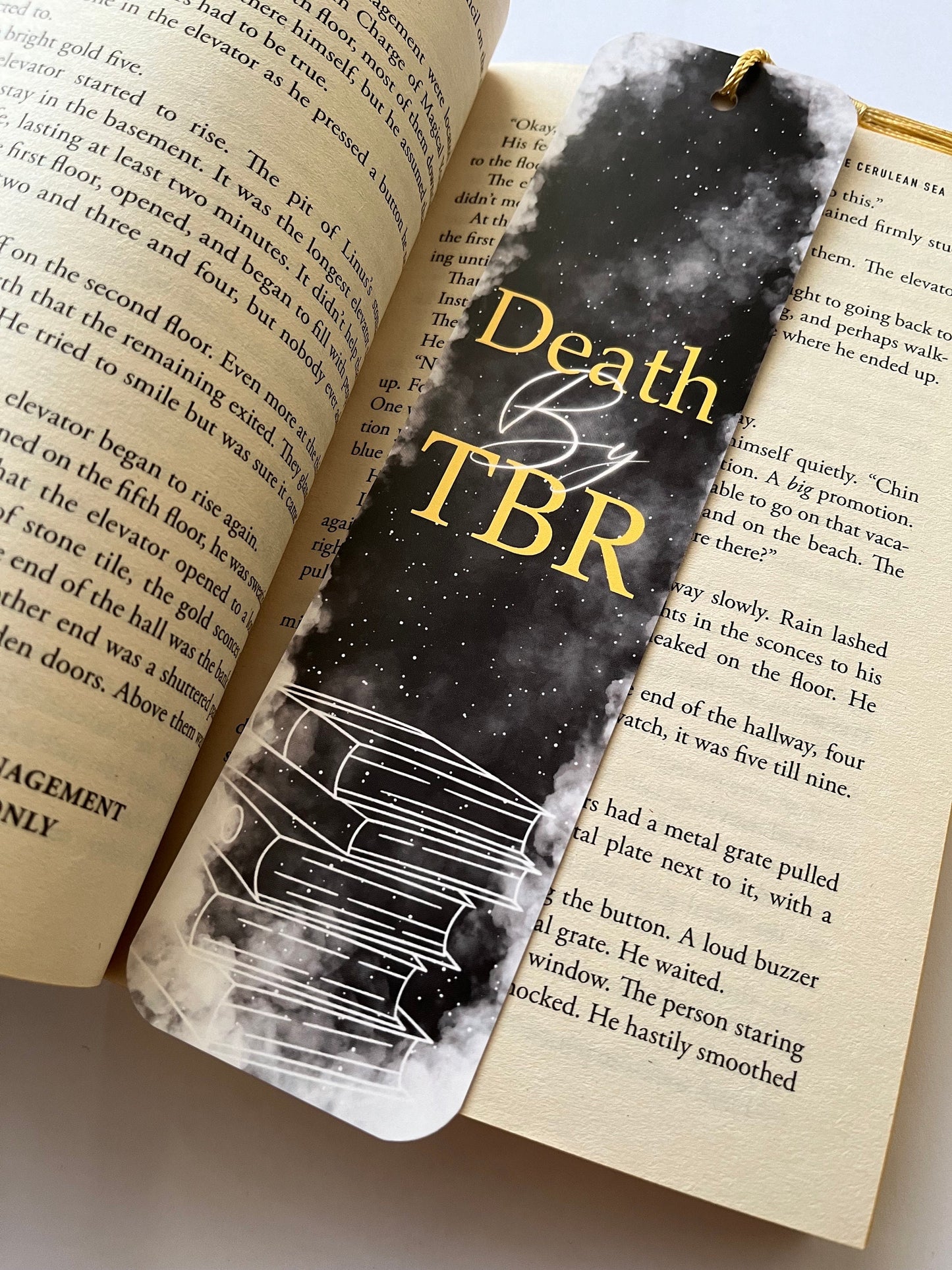 Death by TBR Bookmark