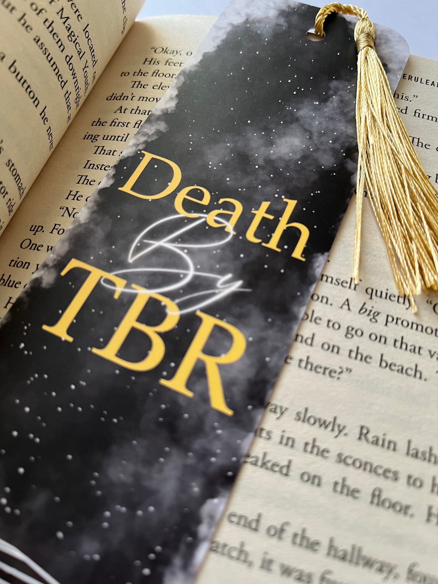 Death by TBR Bookmark