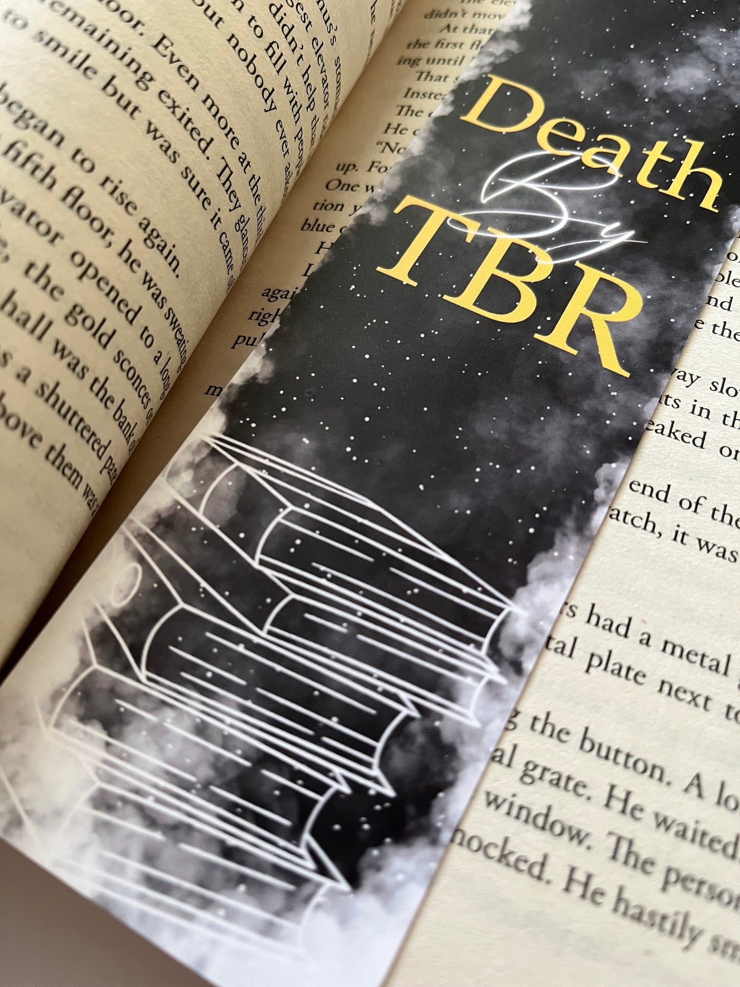 Death by TBR Bookmark