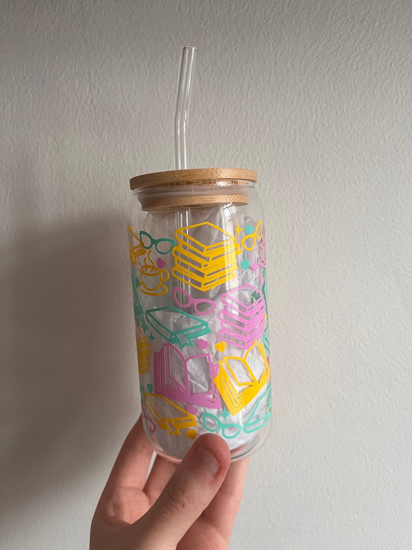 Glass Tumbler - Book Lover