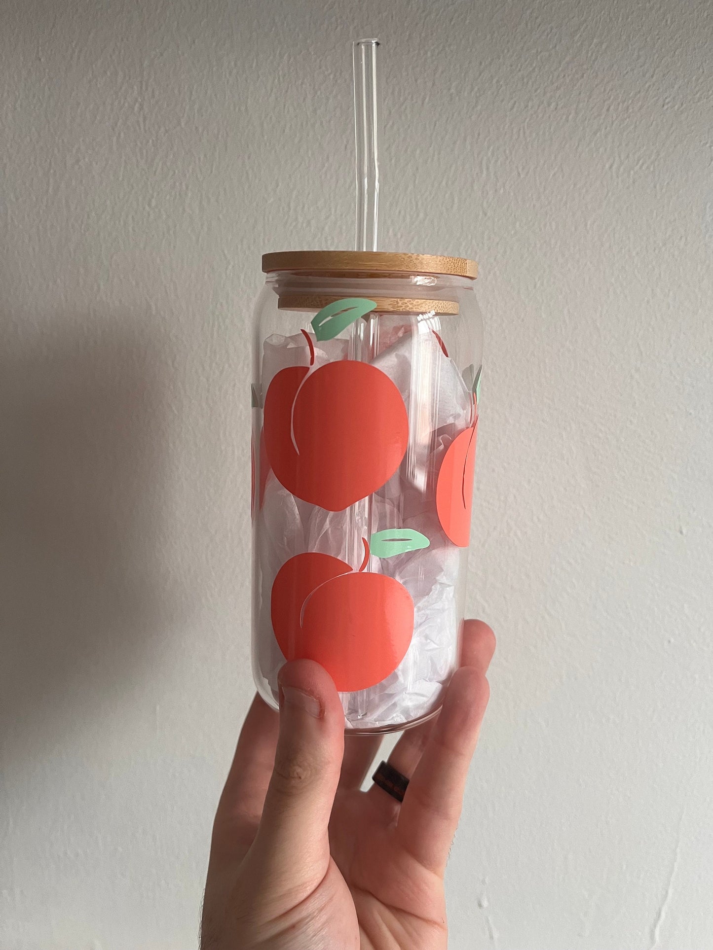 Glass Tumbler - Peachy