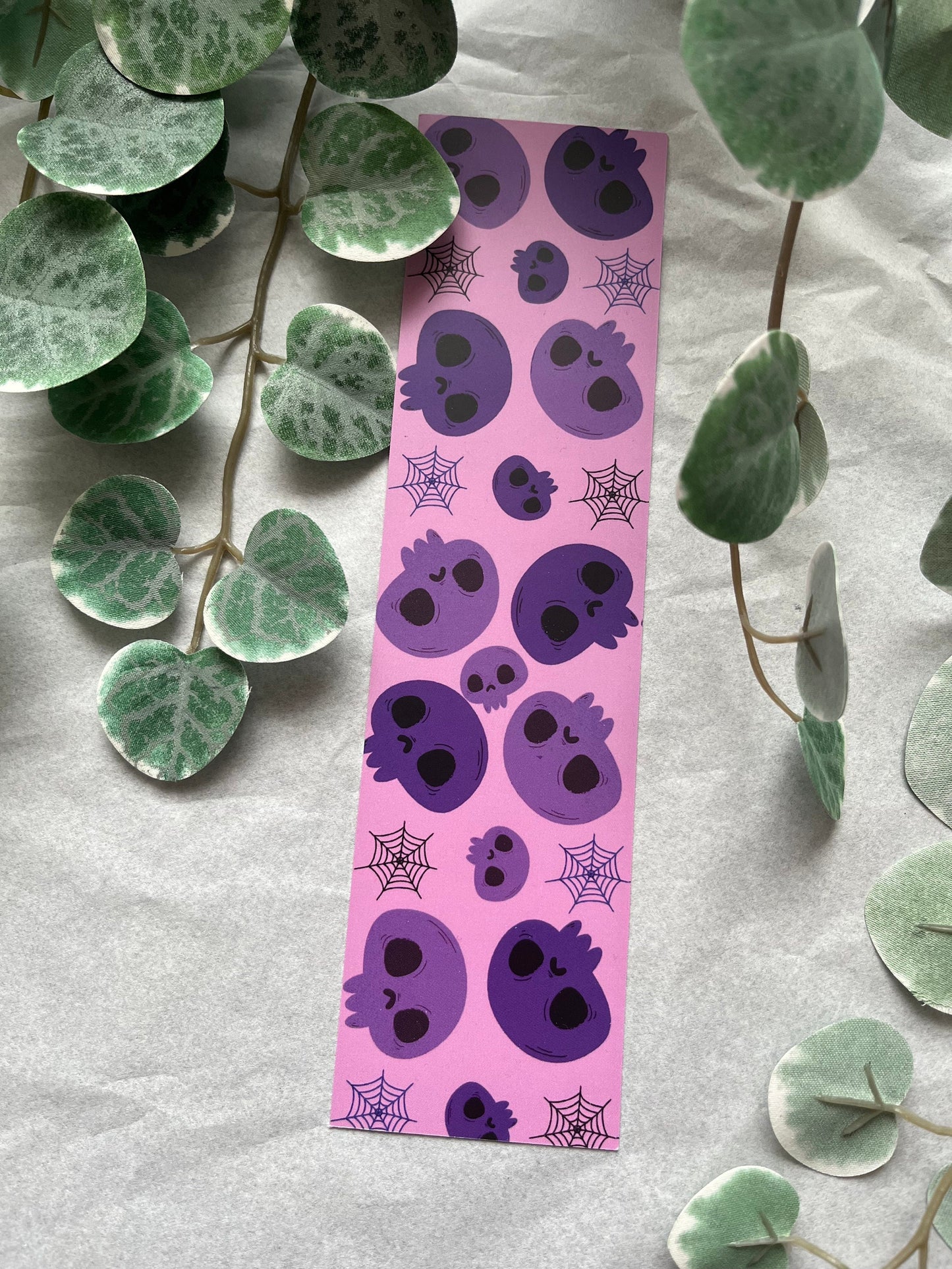 Purple Skull Bookmark