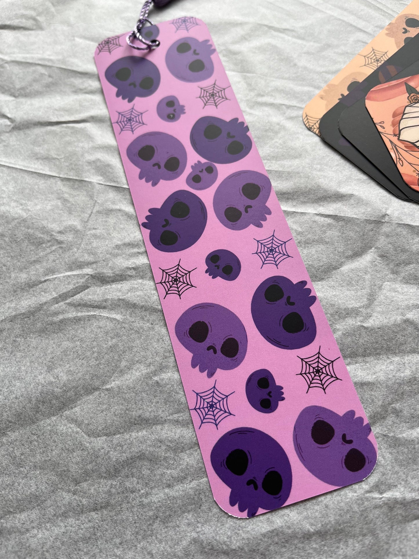 Purple Skull Bookmark