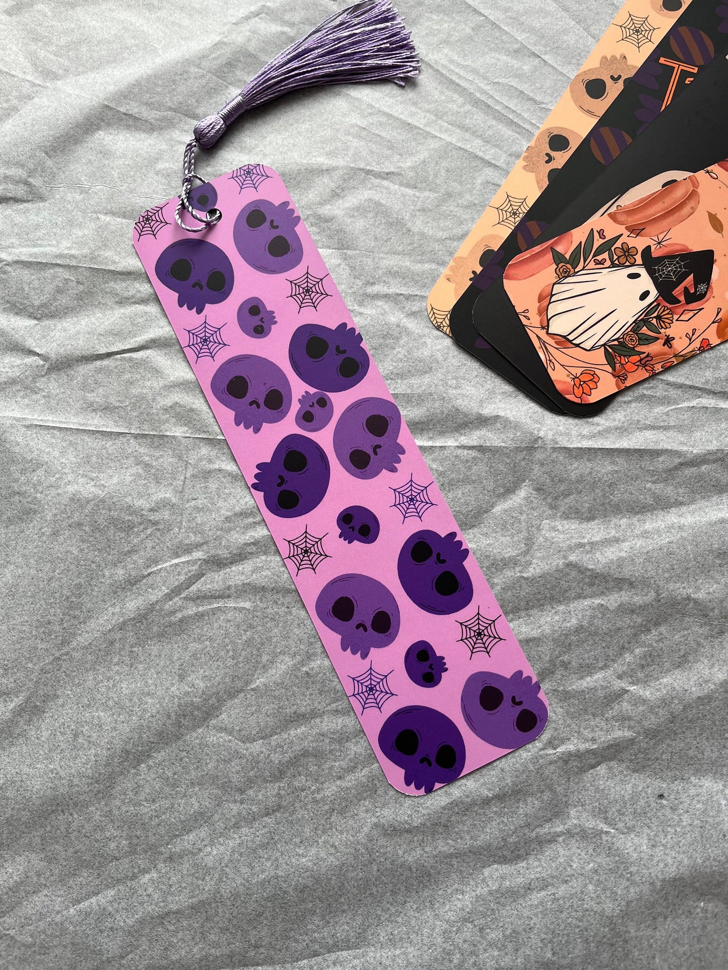 Purple Skull Bookmark