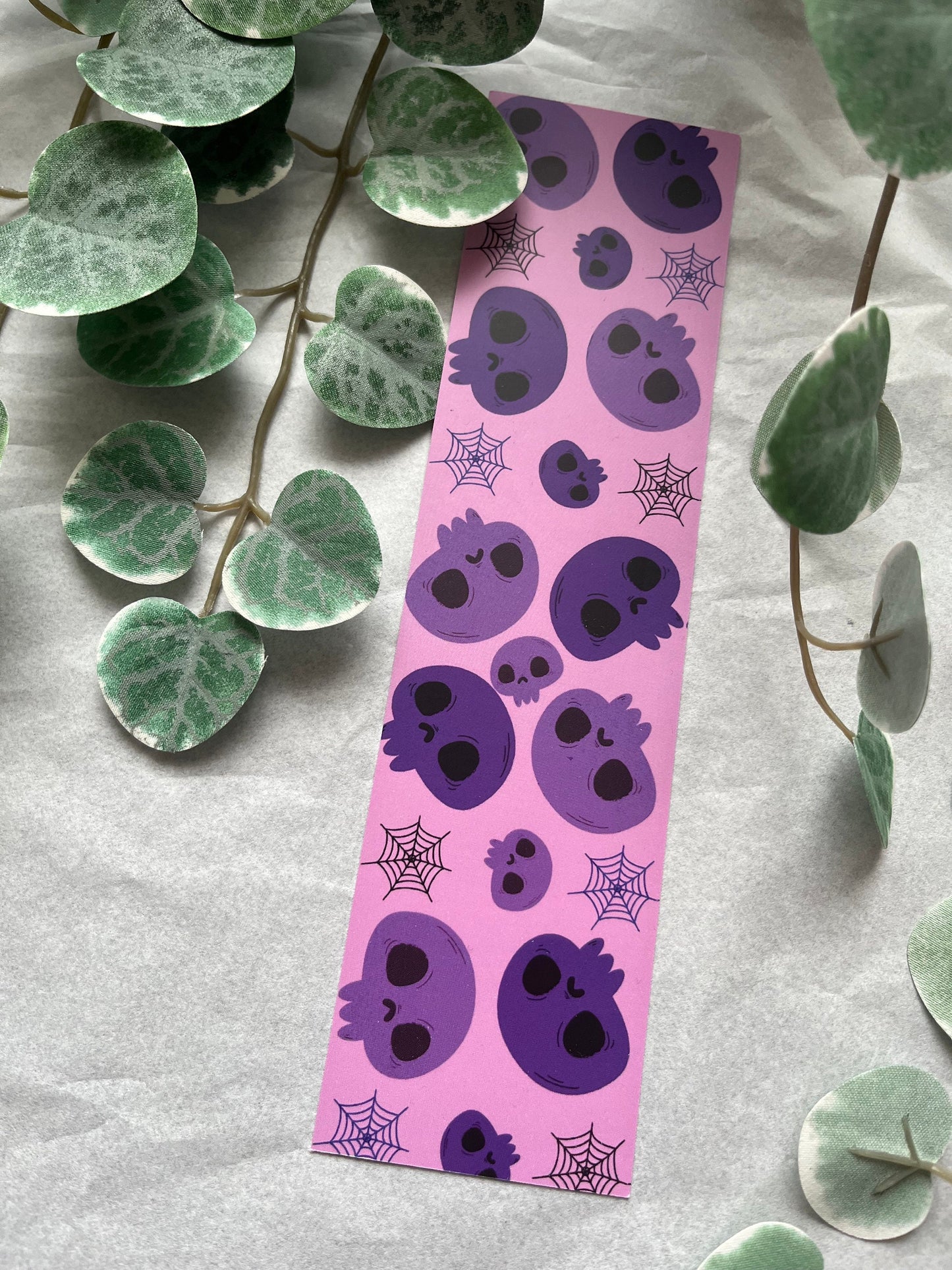 Purple Skull Bookmark